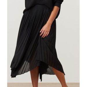 Fila Black Milano Fashion Collection Chiffon Skirt Sheer Lined size M